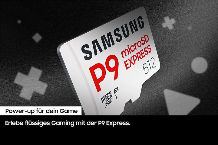 Actual product image Samsung P9 Express (256 GB, microSD Express, U3, UHS-I)