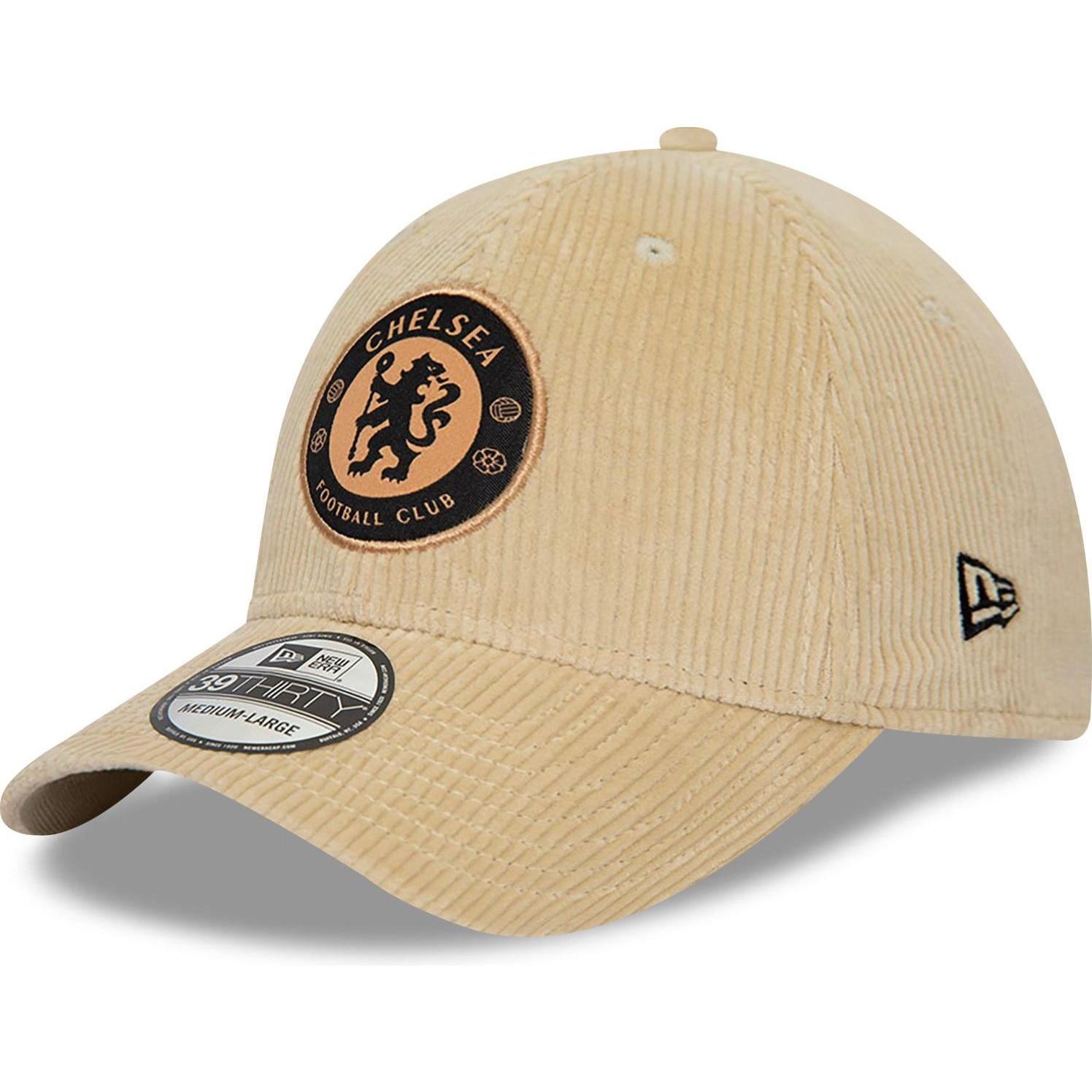 New Era, Herren, Cap, 39Thirty Cap - MICROCORD Chelsea FC stone - M/L, Beige, (M)