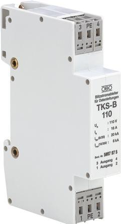 Immagine prodotto OBO Bettermann TKS-B Barriera antifulmine 120VAC 5097976