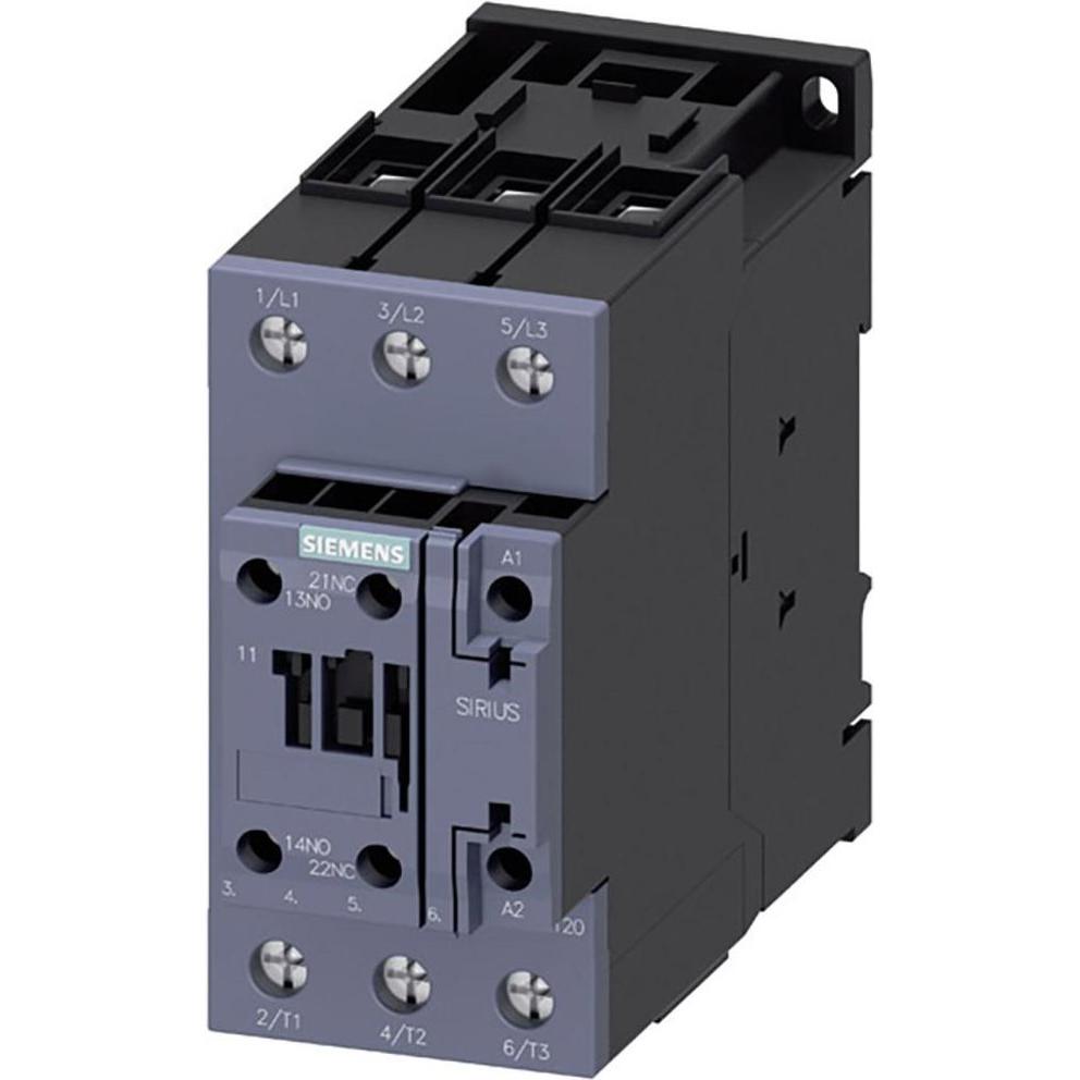 Siemens Contactor AC3 22KW 230V 1NO+1NC 3P S2, Relais