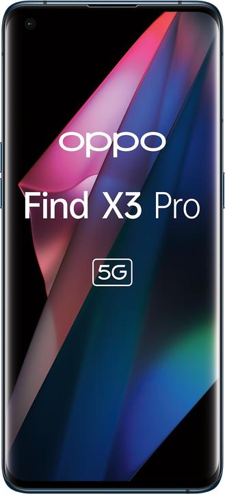 Actual product image OPPO Find X3 Pro (256 GB, Blue, 6.70", SIM + eSIM, 5G)