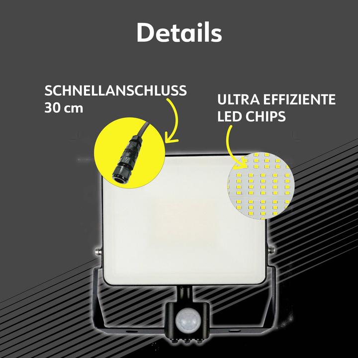 Image du produit Müller Licht Müller-Licht Miami 21600064 LED-Aussenstrahler 30 W Neutralweiss (4800 lm, IP44)