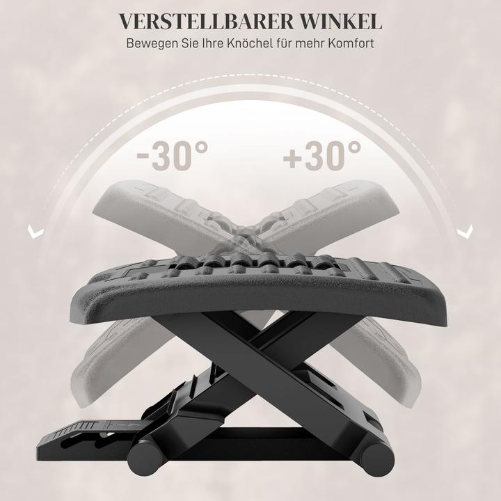 Produktbild Homcom Fussstütze ABS Schwarz