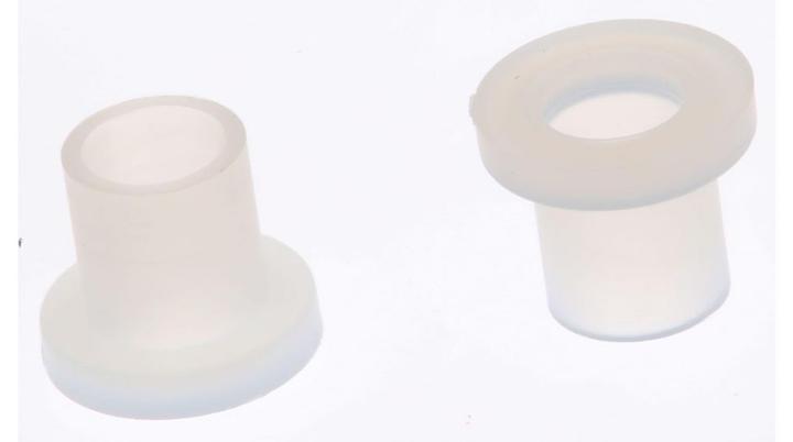 Produktbild RS PRO Isolierbuchsen, Ø M3, Innen Ø 3.1mm x 4mm, L. 4mm, D. 6.2mm, Nylon