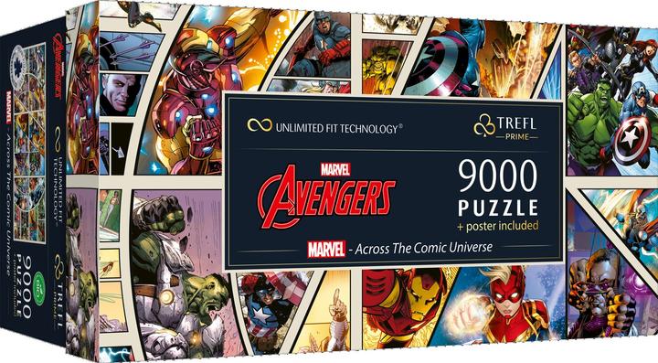 Image du produit Trefl Marvel - Across the Comic Universe (en anglais) (9000 pièces)