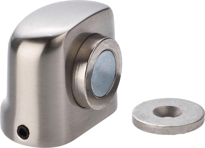 Burg Wächter Magnet-Türpuffer TBM 2430 Höhe 30 mm Leichtmetall Edelstahl-Optik Dübelmontage (1 Stk.)