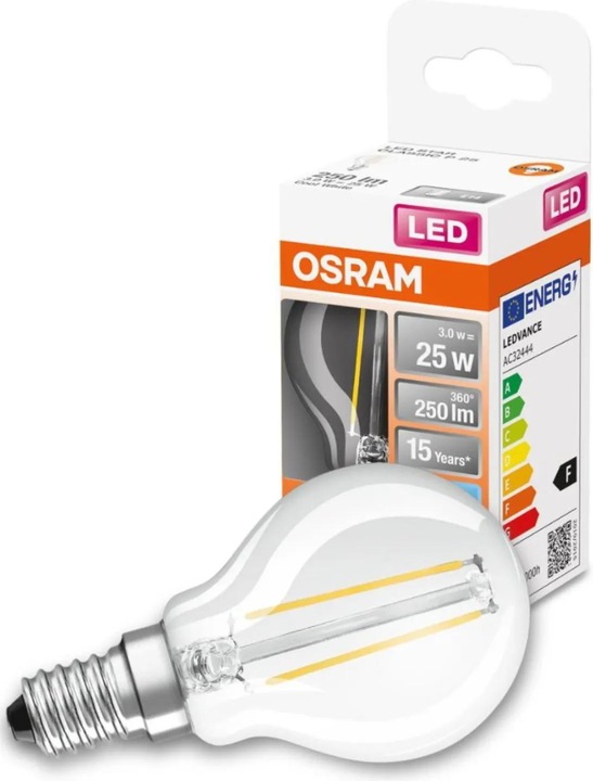 Produktbild Osram Led Retrofit Classic P (E14, 2.50 W, 250 lm, 1 x, F)