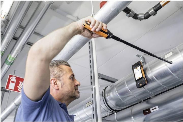 Actual product image Testo 400 Strömungs-Set mit Hitzdrahtsonde Umweltmesstechnik-Set Druck Temperatur