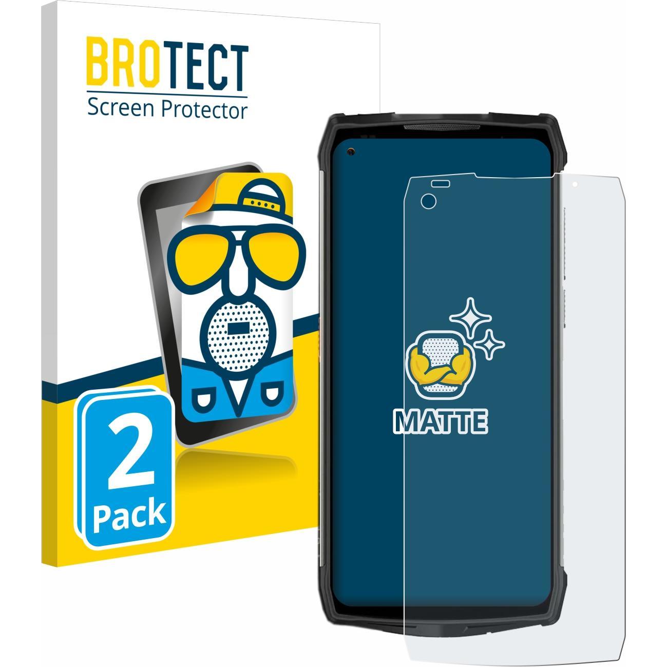 BROTECT Pellicola protettiva antiriflesso opaca (2 pz., Ulefone Power Armor 13), Pellicola protettiva smartphone, Grigio