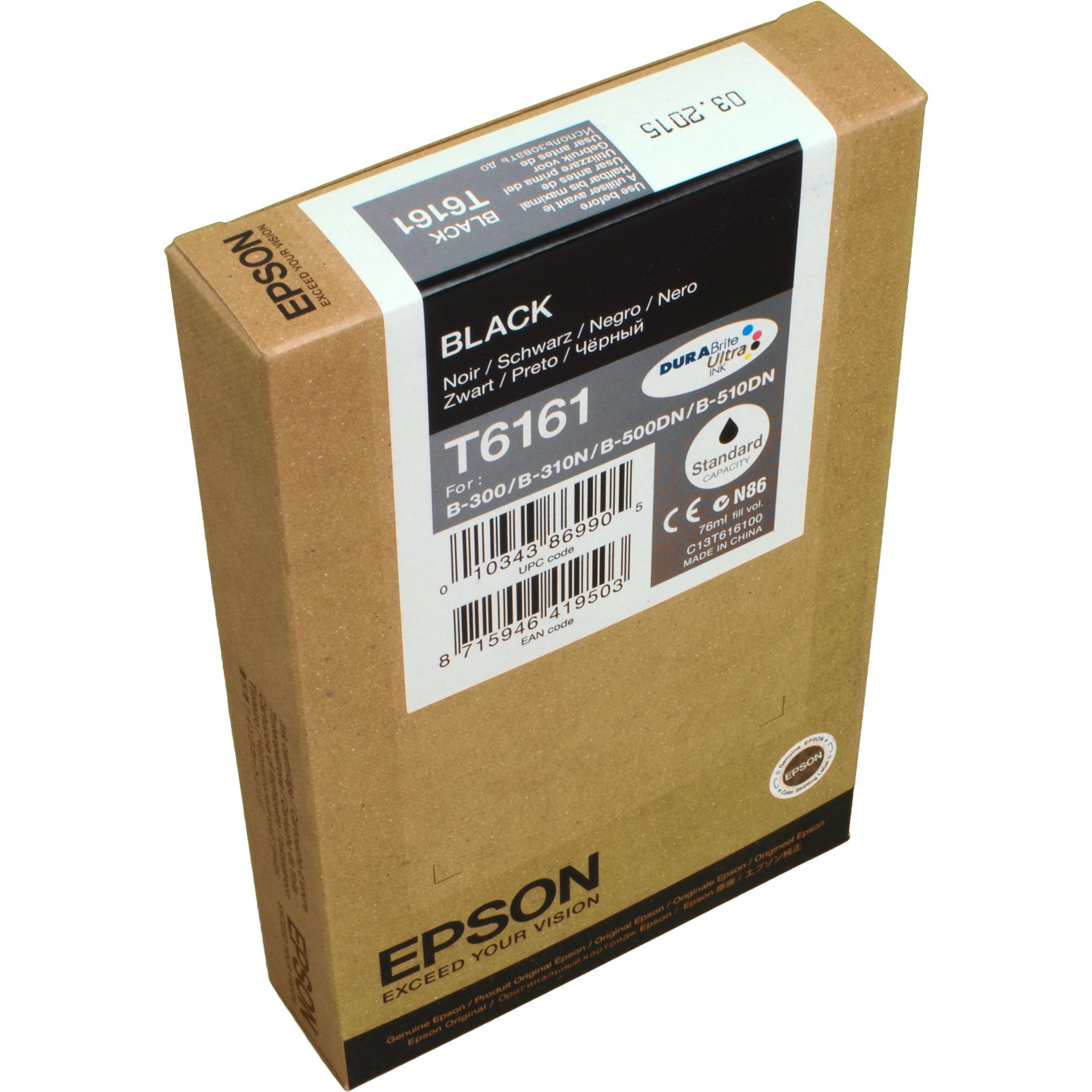 Epson, Druckerpatrone, T6161 (BK)