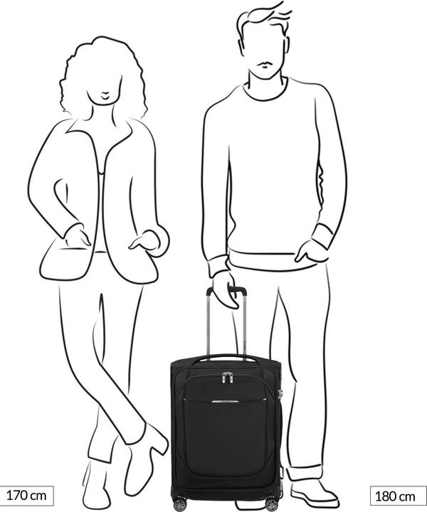 Actual product image Samsonite Re-Lite Trolley mit 4 Rollen erweiterbar 55cm (44 l)