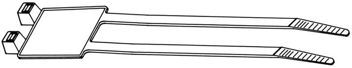 Produktbild HellermannTyton Kabelband mit B-Feld IT50RD (Kunststoffkabelbinder, 205 mm, 50 Stk.)