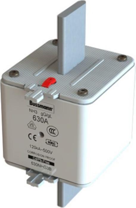 Produktbild Eaton 630NHG3B NH-Sicherung mit mechanischer Sicherungsanzeige Sicherungsgrösse = 3 630A 500V 3St. (630 A)