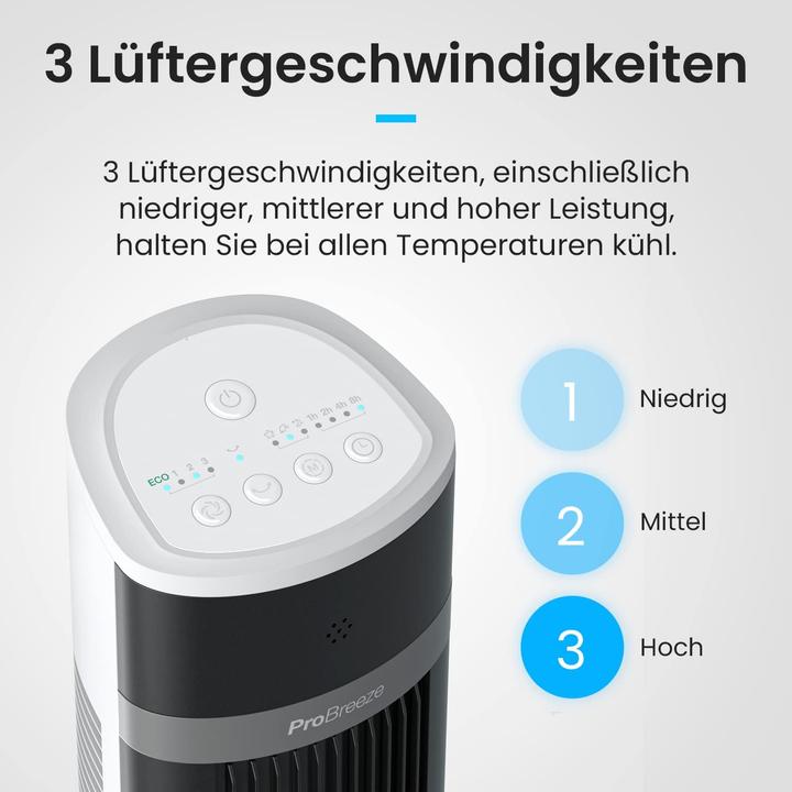 Image du produit Breeze Ventilateur de tour oscillant (48 dB)