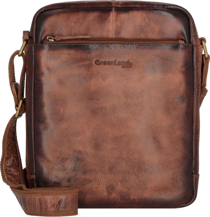 Actual product image Greenland Nature Mascu & Line shoulder bag leather 27 cm