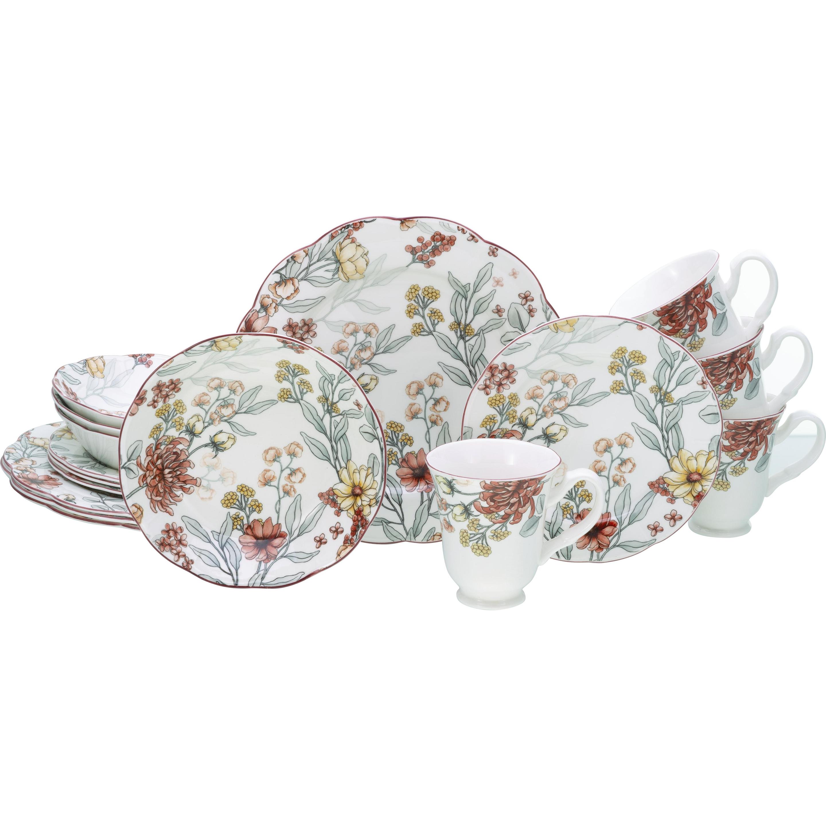 CreaTable, Geschirrset, Fiore (16 Stück)