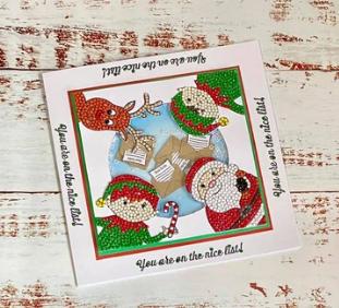 Image du produit Craft Buddy Crystal Art A6 Stamp "Santa's Little Helper" (le petit assistant du Père Noël)