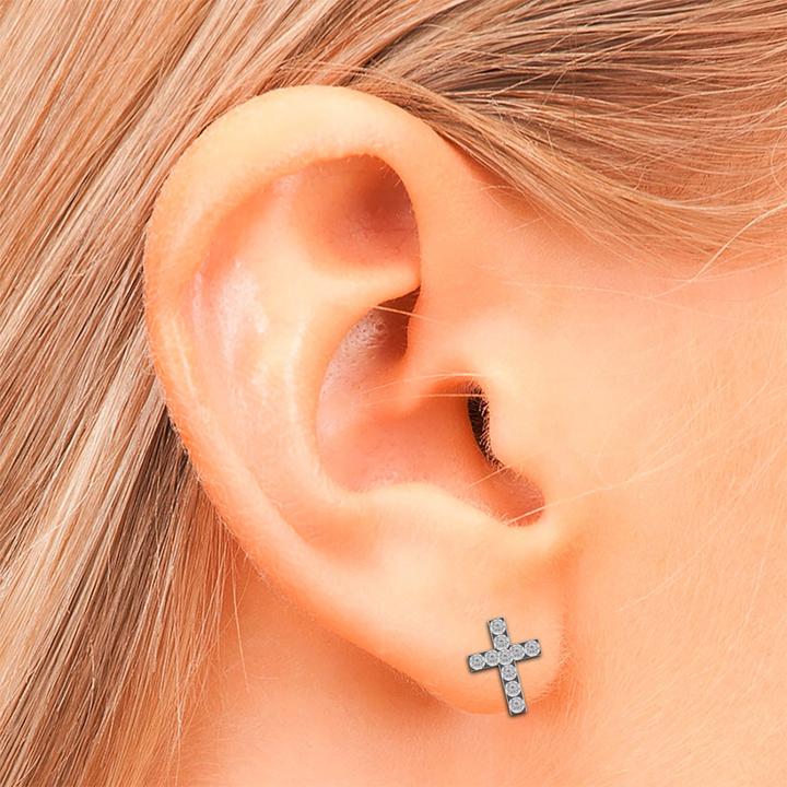 Immagine prodotto Studex Sensitive Ear Studs croce di cristallo (Acciaio inossidabile)
