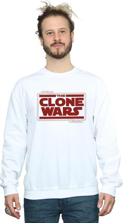 Actual product image Star Wars Mens Clone Wars Logo Sweatshirt (M)