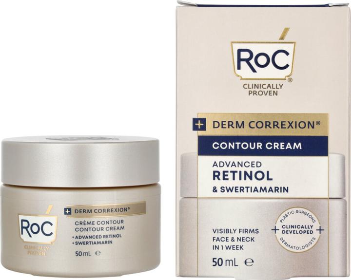 Actual product image Roc Derm Correxion Contour Cream for Face Neck and Jawline Visible Face Lift Neck Firming Treatment (50 ml)
