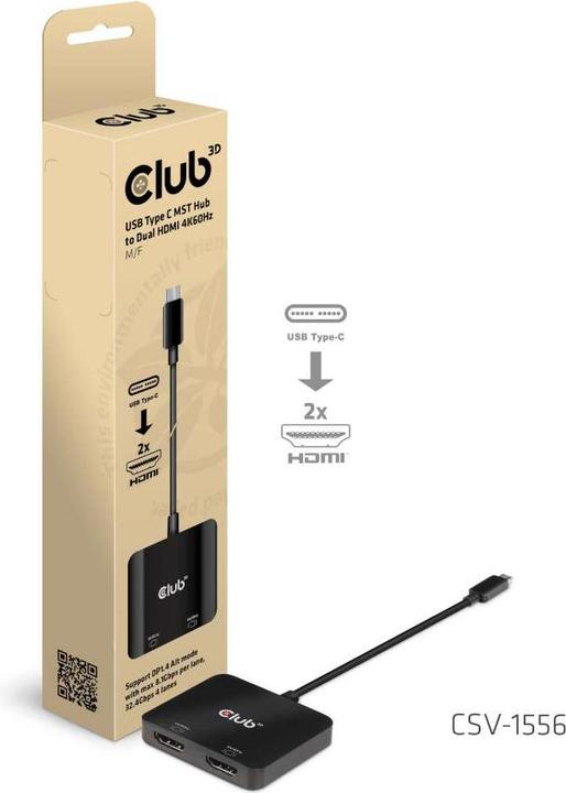 Produktbild Club 3D USB-C auf HDMI Hub (HDMI, 21 cm)