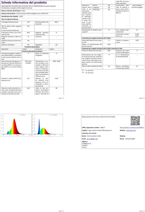 Actual product image EGLO Illuminant (E27, 360 lm, 40x)