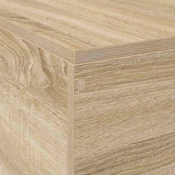 Produktbild vidaXL Bettgestell mit Stauraum Sonoma Eiche 120x200 cm (120 x 200 cm)