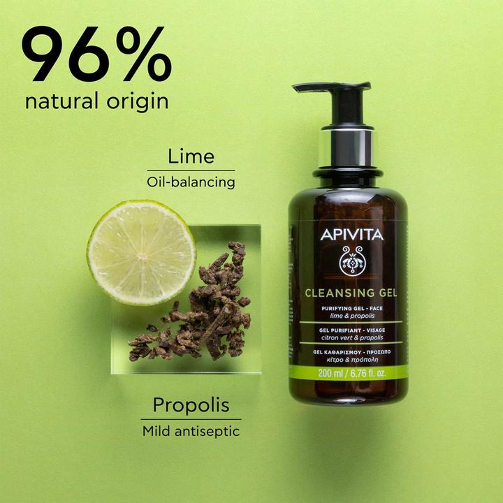 Actual product image Apivita Cleansing Propolis & Lime (Cleansing gel, 200 ml)