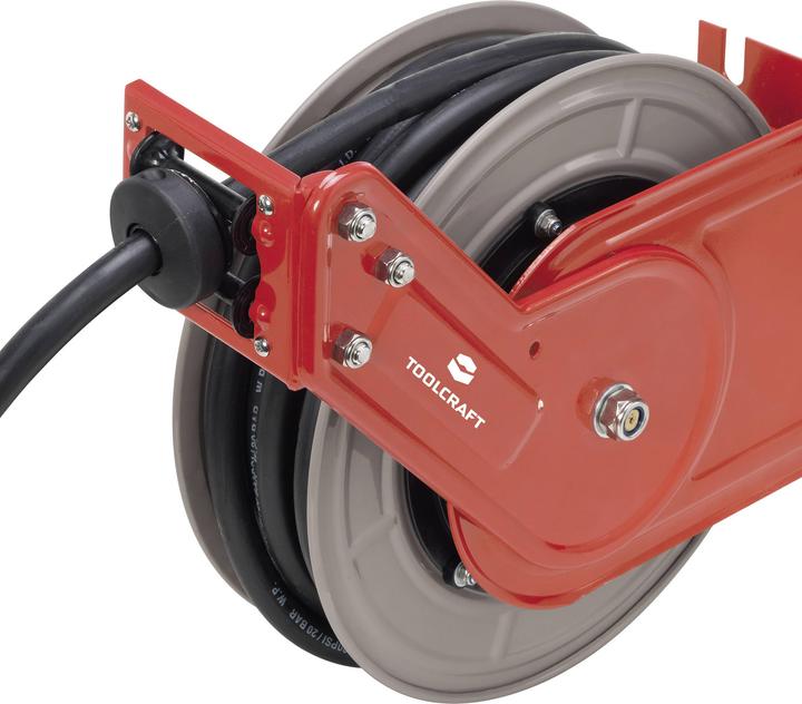 Image du produit Toolcraft Enrouleur de tuyau d'air comprimé 10 m