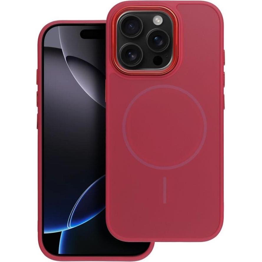 OEM Back panel cover FRAME MAG COVER Case compatible with MagSafe for IPHONE 16 PRO magenta (Apple iPhone 16 Pro), Cover smartphone