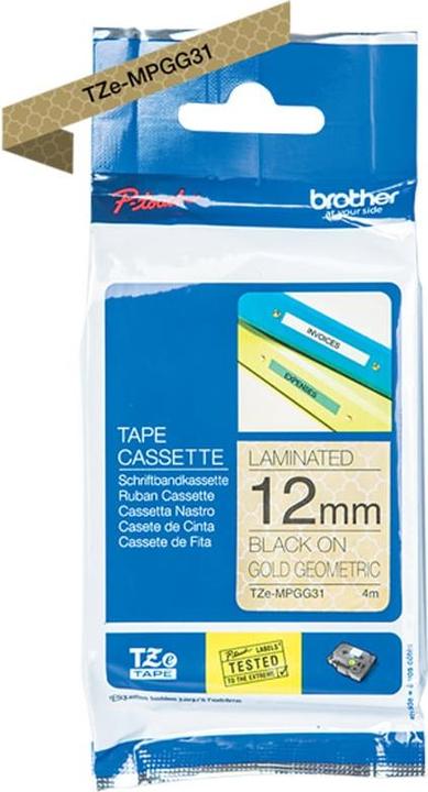 Actual product image Brother Tze-Mpgg31 (1.20 cm, Gold)