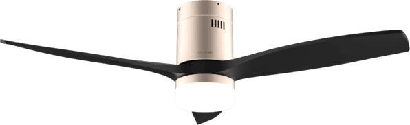 Actual product image Cecotec Deckenventilator Mit Lampe Energysilence Aero 5600 Aqua Schwarz Gold 20 W 40 W