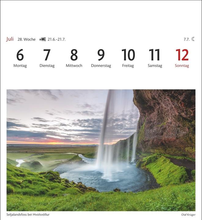 Produktbild Harenberg Island Sehnsuchtskalender 2026 - Wochenkalender mit 53 Postkarten