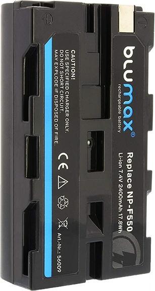 Produktbild Blumax Akku NP-F550 2400mAh (1 Stk., 2400 mAh, Ladegerät inkl. Akku)