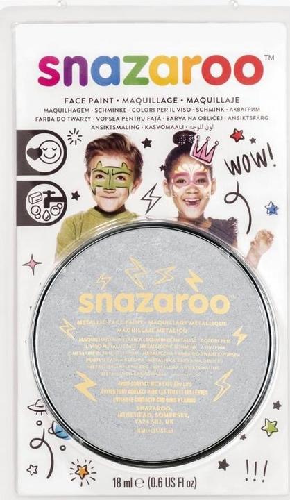 Image du produit Snazaroo Peinture de maquillage Blister 18 ml, Argent Métallique