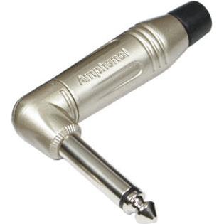Amphenol Audio Jack connector male 6.3 mm Mono Musician Series, Audio Adapter, Silber