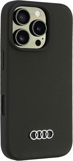 Actual product image Audi Silicone Case iPhone 16 Pro 6.3" czarny/black hardcase AU-LSRIP16P-Q3/D1-BK (Apple iPhone 16 Pro)