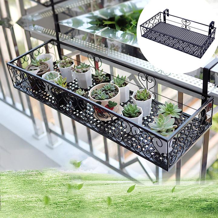 Actual product image Pealov Flowerpot Holder Balcony Metal 60x20x12cm