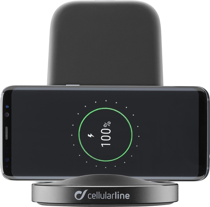 Actual product image Cellularline WIRELESTAND10WTYCK Mobile Device Charger Indoor Black (10 W)