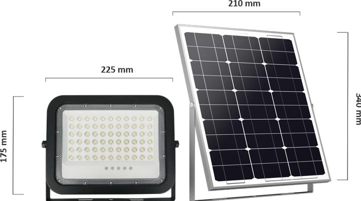 Produktbild Enovalite Solar LED-Fluter (1400 lm, IP65)