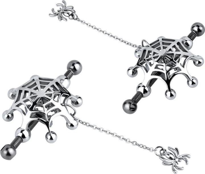 Produktbild Kiotos Steel Spider Web & Chain Nipple Clamps