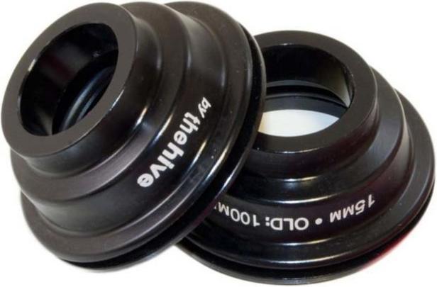 e*13 LG1/TRS VR-Naben, 20mm Endkappen Kit, black