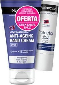 Neutrogena Anti-Aging Hand Cream 75ml + Free Lip Balm Spf20 (75 ml)