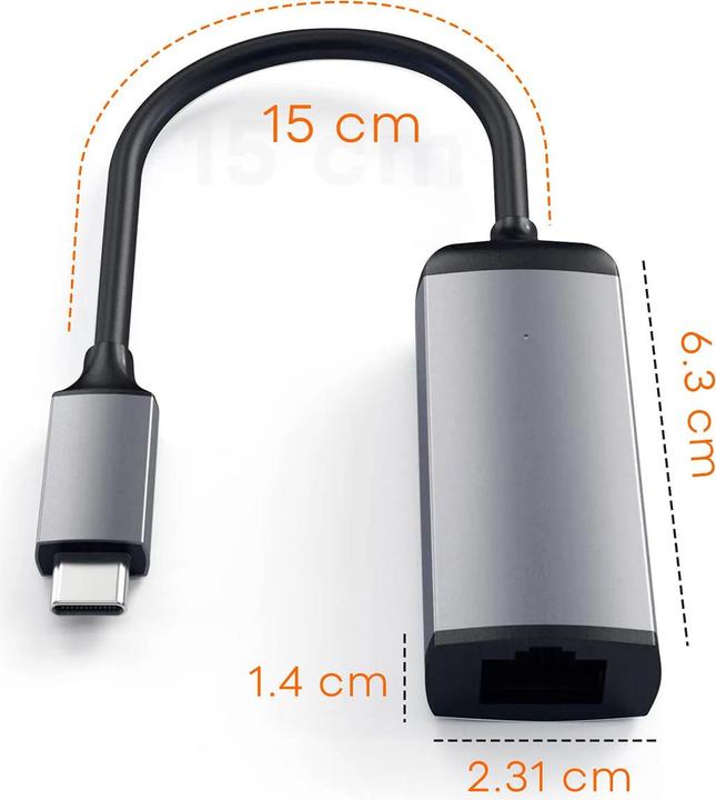 Actual product image Satechi USB-C to (USB-C, RJ45 Gigabit Ethernet (1x))