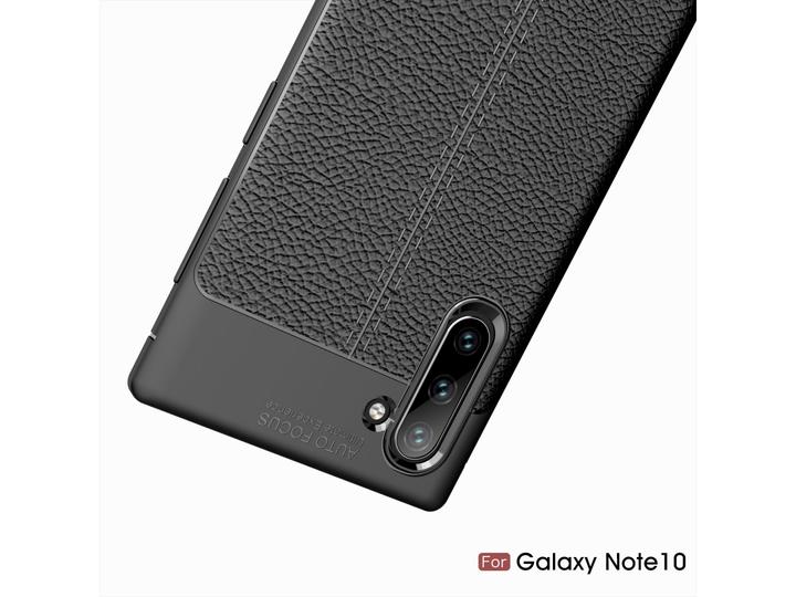 Produktbild Screenguard Samsung Galaxy Note10 Hülle Leather Design TPU Cover (Samsung Galaxy Note 10)