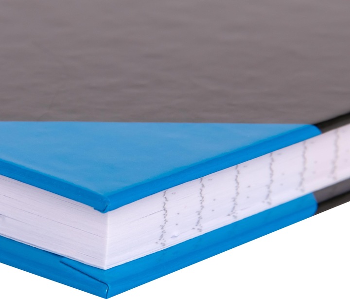 Produktbild Idena Kladde A4 liniert schwarz blau FSC-Mix (A4, Liniert, Harter Einband)