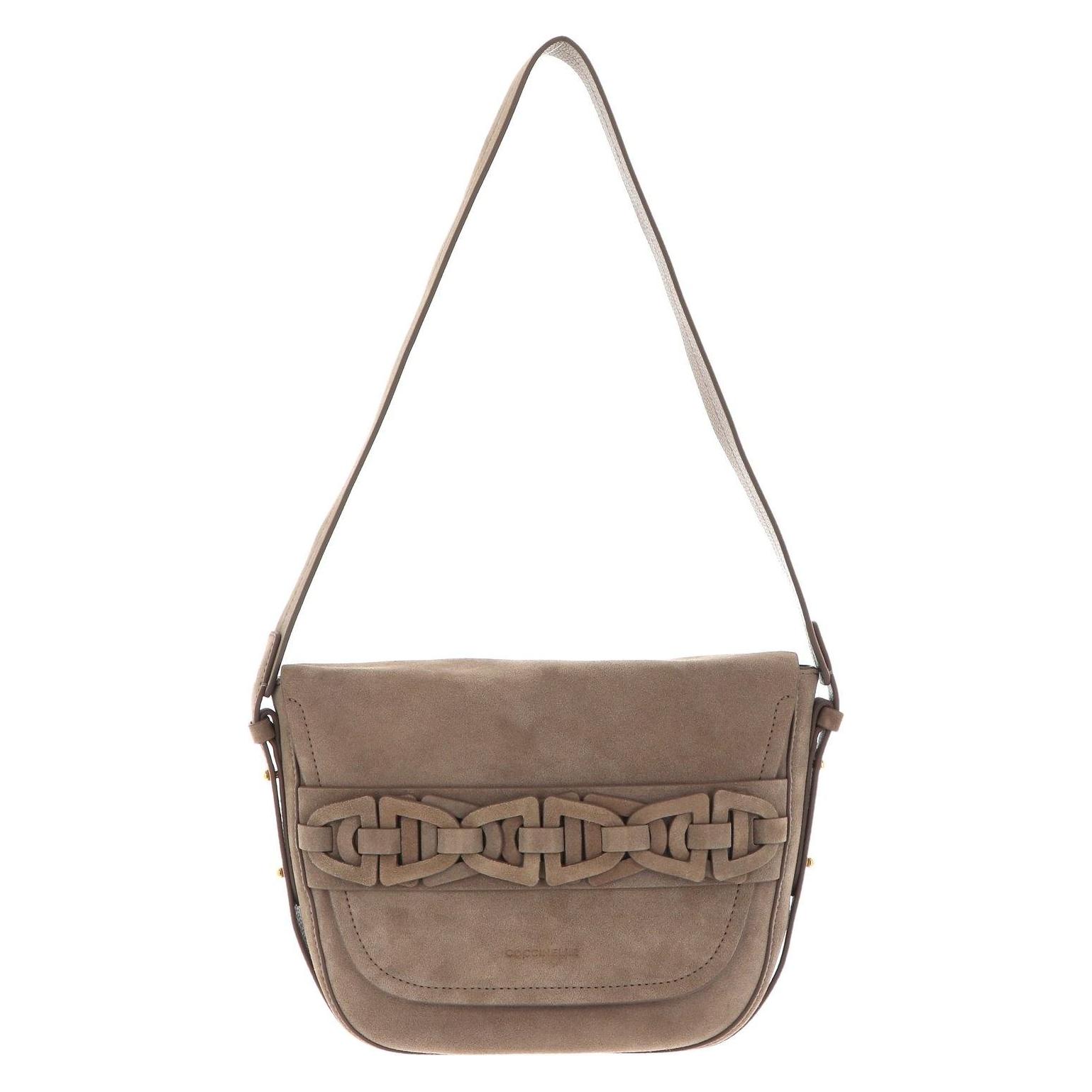 Coccinelle, Damen, Handtasche, Gitane Suede Crossbody Bag, Braun