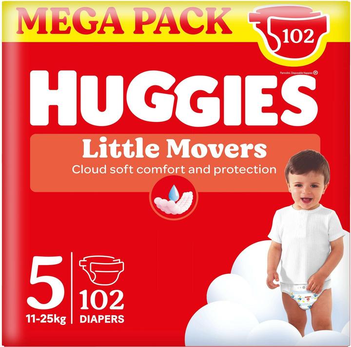 Image du produit Huggies Little Movers (Pack semi-mensuel, 102 pcs)