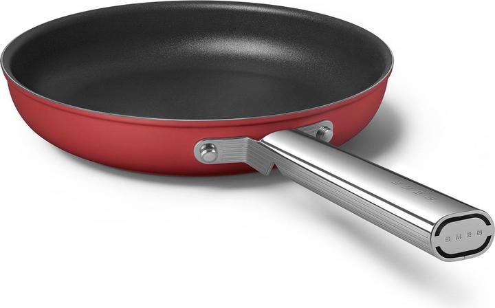 Actual product image Smeg CKFF2601RDM Frying pan Ø 26 cm, red (Frying pan, Aluminium, Stainless steel, 26 x 8.70 cm)