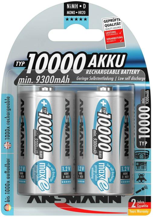 Ansmann Mono D (2 Stk., D, 10000 mAh)